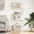 Librería divisor 5 niveles madera ingeniería blanco