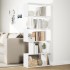 Librería divisor 5 niveles madera ingeniería blanco