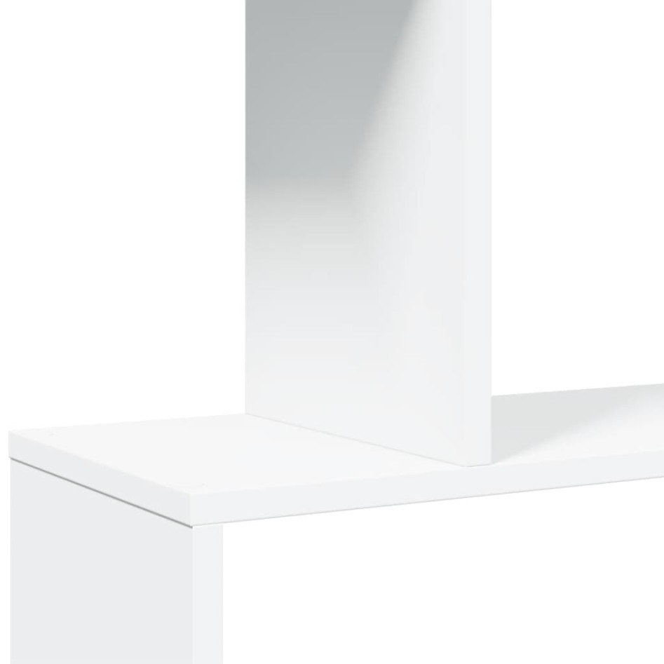 Librería divisor 5 niveles madera ingeniería blanco