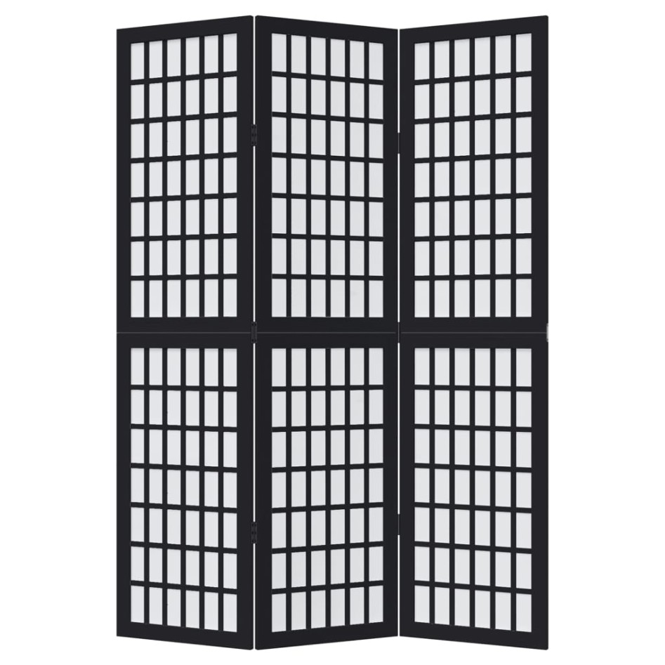 Biombo separador de 3 paneles madera maciza Paulownia