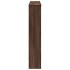 Borde de chimenea madera ingeniería marrón roble 100x20x100