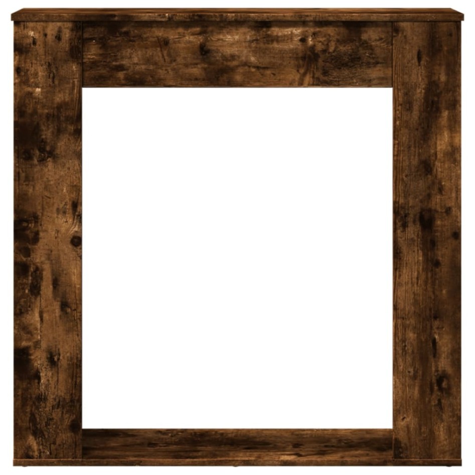 Borde de chimenea madera ingeniería roble ahumado 100x20x100