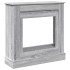 Borde de chimenea madera ingeniería gris Sonoma 90x30x90