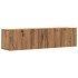 Mueble TV de pared madera ingeniería roble artisan 120x30x30