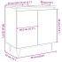 Armario de baño madera de ingeniería roble artisan 58x33x60