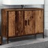 Armario lavabo baño madera ingeniería envejecida 80x30x60