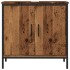 Armario de lavabo baño madera ingeniería envejecida 60x30x60