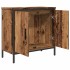 Armario de lavabo baño madera ingeniería envejecida 60x30x60