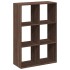 Librería divisor madera ingeniería marrón roble