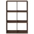 Librería divisor madera ingeniería marrón roble