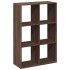 Librería divisor madera ingeniería marrón roble