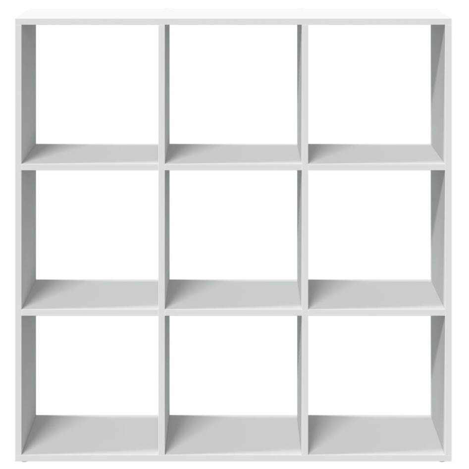Librería divisora madera ingeniería blanca 102x29x103,5