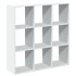 Librería divisora madera ingeniería blanca 102x29x103,5