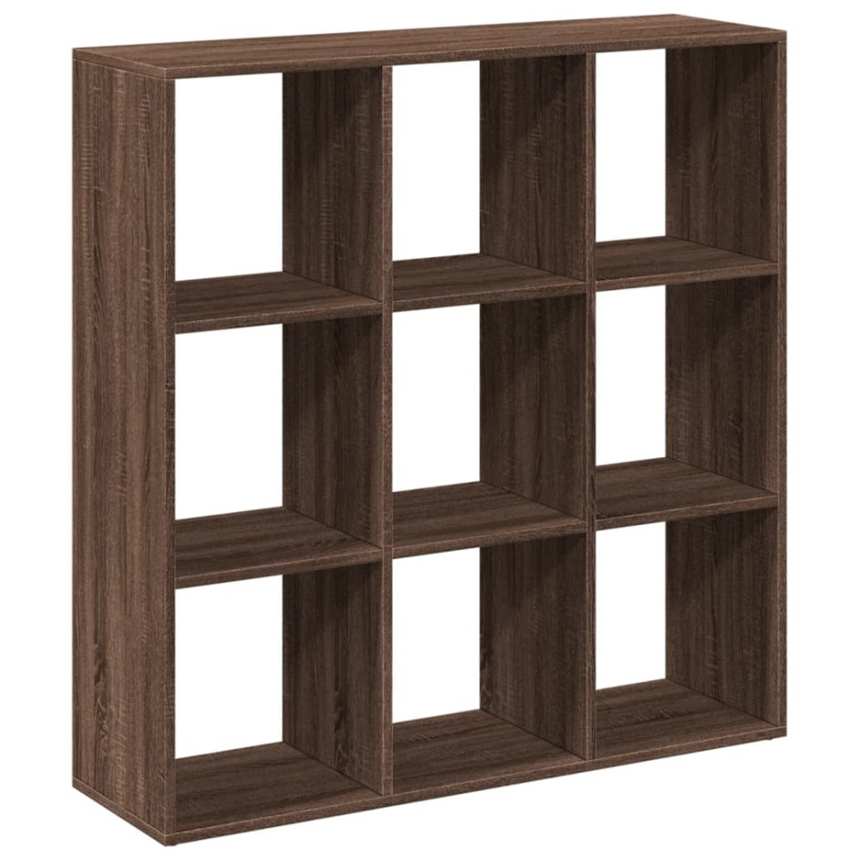 Librería divisora madera marrón roble 102x29x103,5