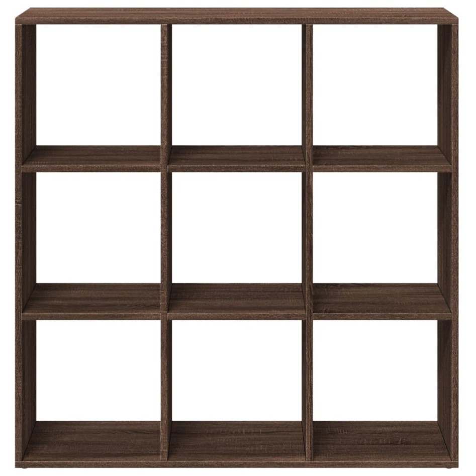 Librería divisora madera marrón roble 102x29x103,5