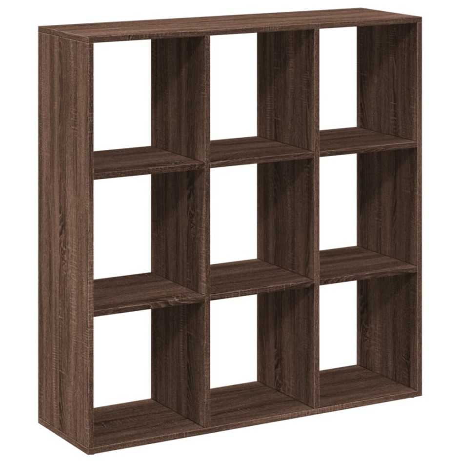 Librería divisora madera marrón roble 102x29x103,5