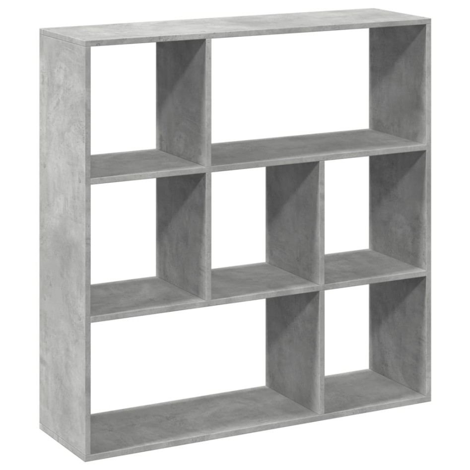 Librería divisora madera gris hormigón 102x29x103,5