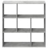 Librería divisora madera gris hormigón 102x29x103,5