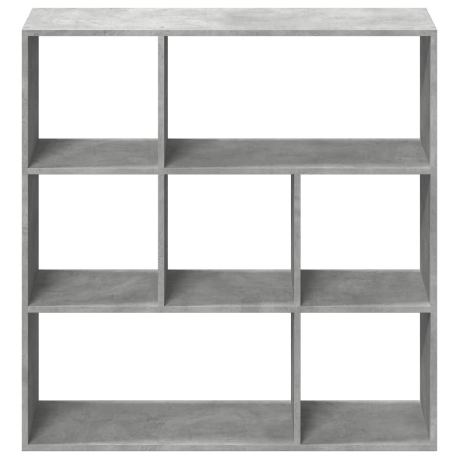 Librería divisora madera gris hormigón 102x29x103,5