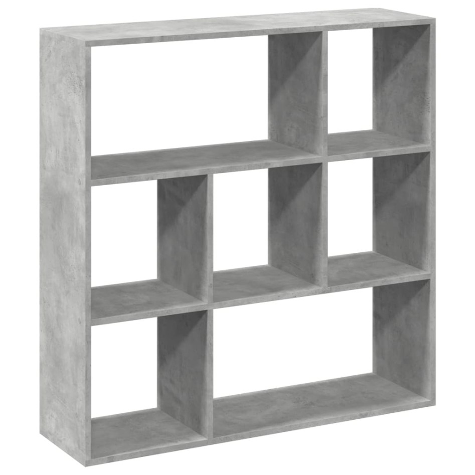Librería divisora madera gris hormigón 102x29x103,5
