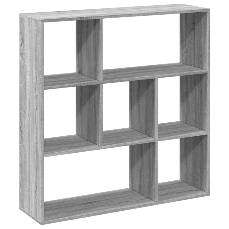 Librería divisor madera ingeniería gris Sonoma 102x29x103,5