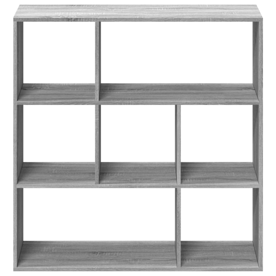 Librería divisor madera ingeniería gris Sonoma 102x29x103,5