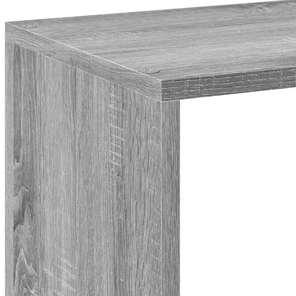 Librería divisor madera ingeniería gris Sonoma 102x29x103,5