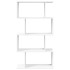 Librería divisor 4 niveles madera ingeniería blanco