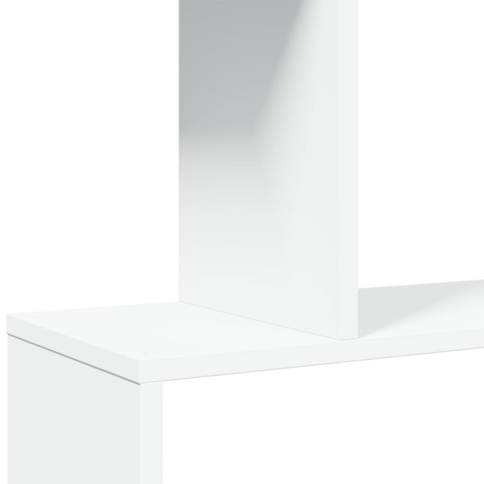 Librería divisor 4 niveles madera ingeniería blanco