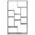 Estantería de madera de ingeniería gris Sonoma 72x20x120