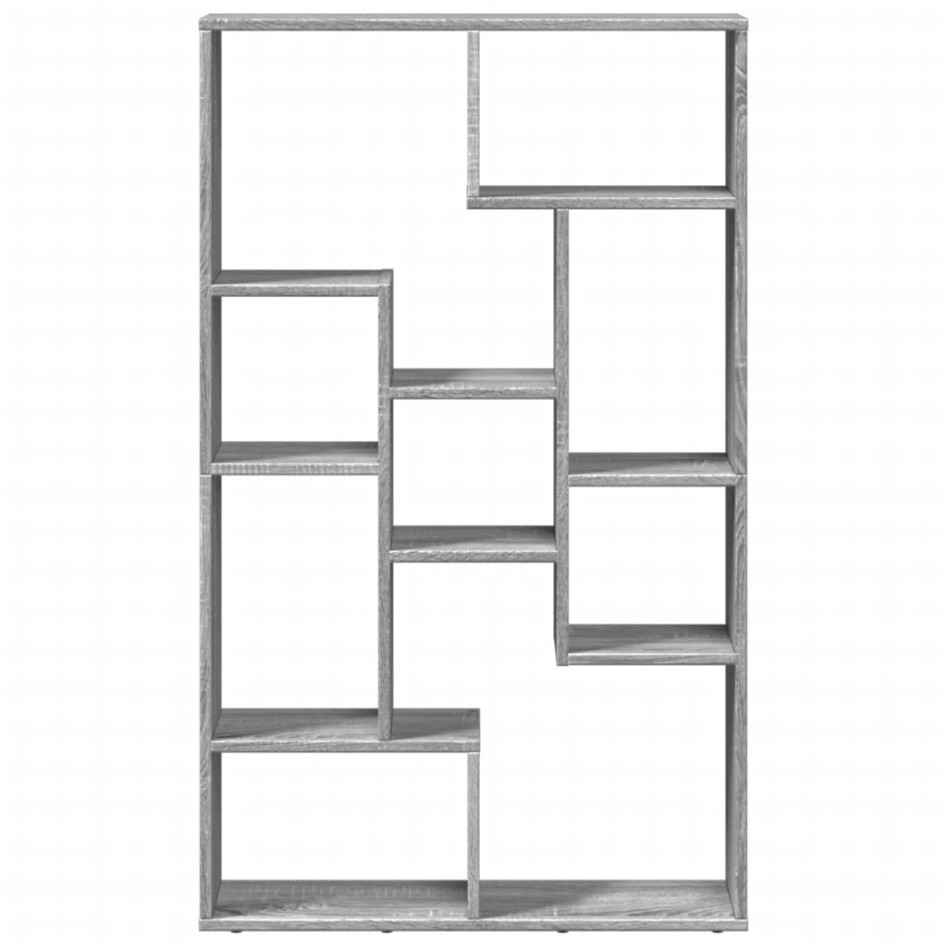 Estantería de madera de ingeniería gris Sonoma 72x20x120