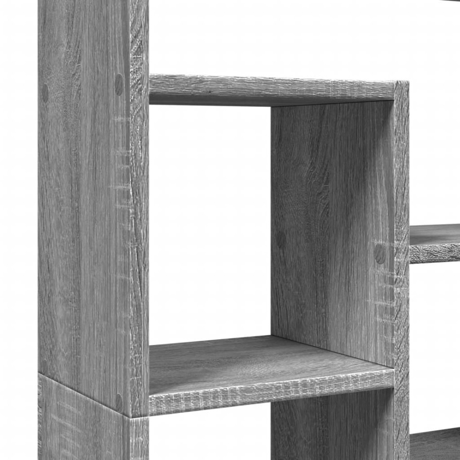 Estantería de madera de ingeniería gris Sonoma 72x20x120