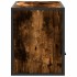 Mueble TV metal y madera contrachapada roble humo 80x31x39,5