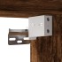 Mueble TV metal y madera contrachapada roble humo 80x31x39,5