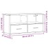 Mueble TV metal y madera contrachapada roble humo 80x31x39,5