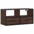 Mueble TV madera ingeniería y metal marrón roble 80x31x39,5