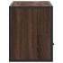 Mueble TV madera ingeniería y metal marrón roble 80x31x39,5