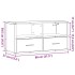Mueble TV madera ingeniería y metal marrón roble 80x31x39,5
