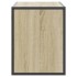 Mueble TV madera ingeniería y metal roble Sonoma 100x31x39,5