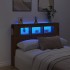 Cabecero LED madera ingeniería roble artisan 140x18,5x103,5