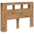 Cabecero LED madera ingeniería roble artisan 140x18,5x103,5