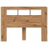 Cabecero LED madera ingeniería roble artisan 140x18,5x103,5