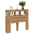 Cabecero LED madera ingeniería roble artisan 120x18,5x103,5