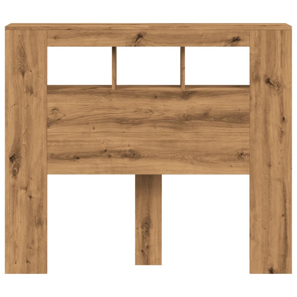 Cabecero LED madera ingeniería roble artisan 120x18,5x103,5