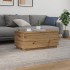 Mesa de centro con luces LED roble artisan 90x50x40