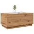 Mesa de centro con luces LED roble artisan 90x50x40