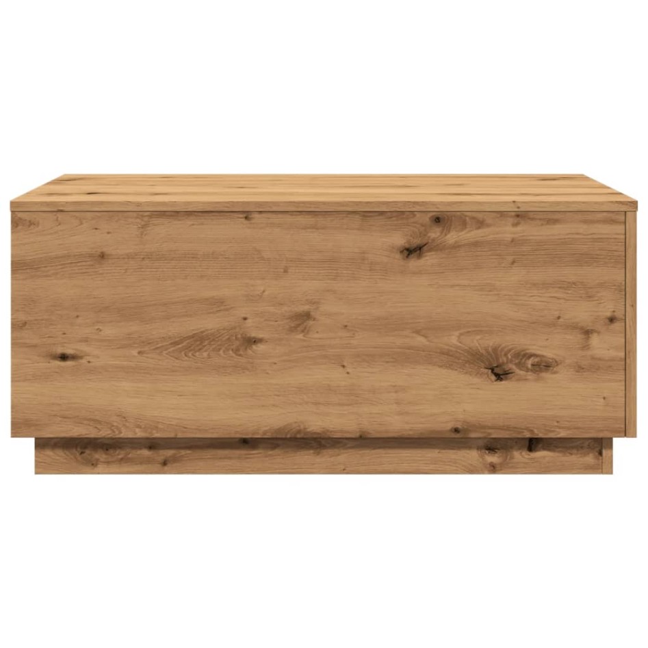 Mesa de centro con luces LED roble artisan 90x50x40