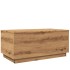 Mesa de centro con luces LED roble artisan 90x50x40