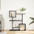 Librería divisora madera de ingeniería negra 92x29x112