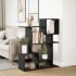 Librería divisora madera de ingeniería negra 92x29x112